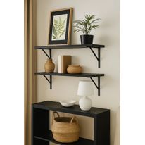 Suporte para Prateleira Leve Preta Prat-K 40cm