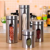 Porta Mantimento de Vidro com Visor Vítreo Mimo Style 1L