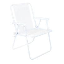 Cadeira de Praia de Aço Alta Mor Branca
