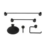 KitAcessoriosparaBanheiroPretoBellaArte5Pecas-166686