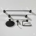 KitAcessoriosparaBanheiroPretoBellaArte5Pecas-166688