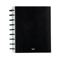 Caderno Espiral Capa Dura  Disco Black BRW 1/1 80 Folhas