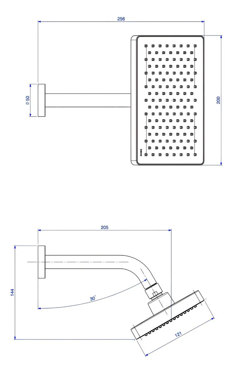 ChuveiroRetangulardeAguaFriaCromadoDeca150mm-166724