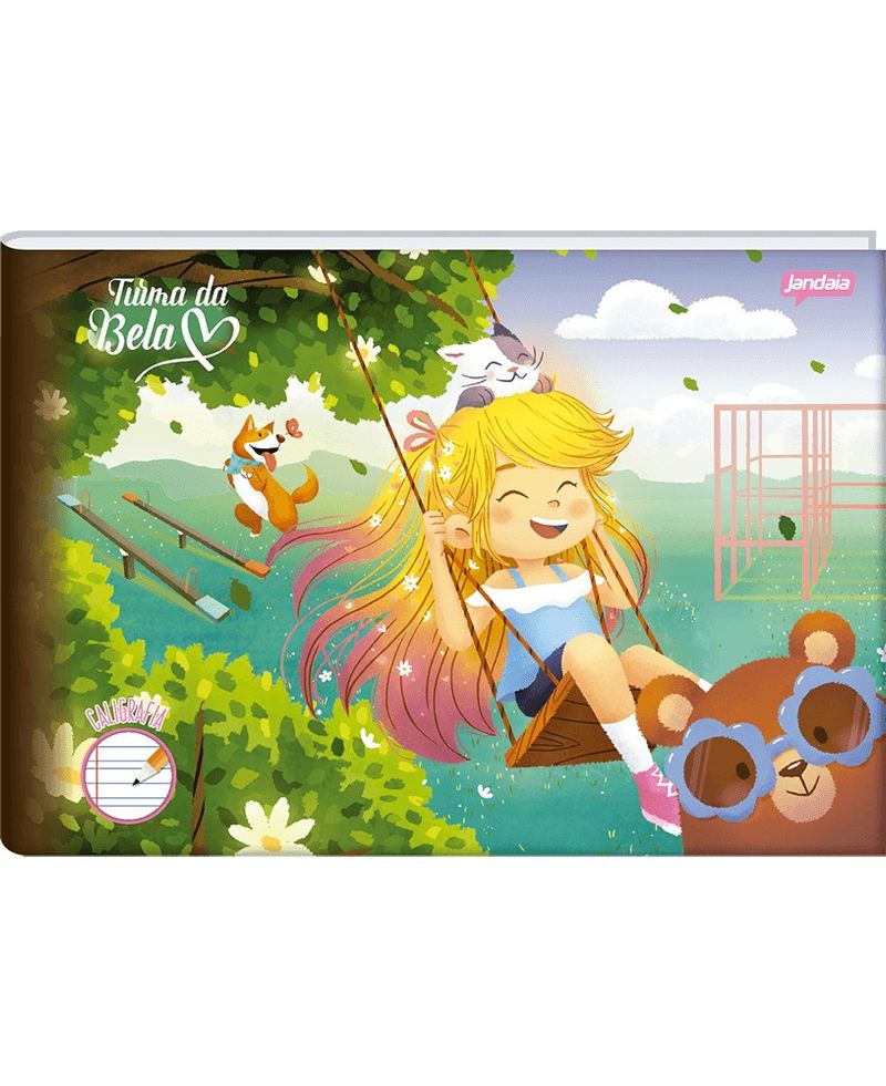 CadernodeCaligrafiaFemininoCapaDuraJandaia1/440folhas-165128