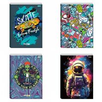 Caderno Brochura Capa Dura Flow Sortido Jandaia 1/4 80 folhas