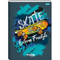 Caderno Brochura Capa Dura Flow Sortido Jandaia 1/1 80 folhas