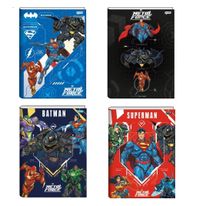 Caderno Brochura Capa Dura Jandaia Liga da Justiça Sortido 1/4 80 folhas