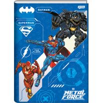 Caderno Brochura Capa Dura Jandaia Liga da Justiça Sortido 1/4 80 folhas