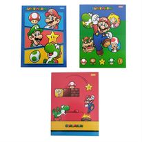 Caderno Brochura Capa dura Mario Sortido Foroni 1x1 com 80 folhas