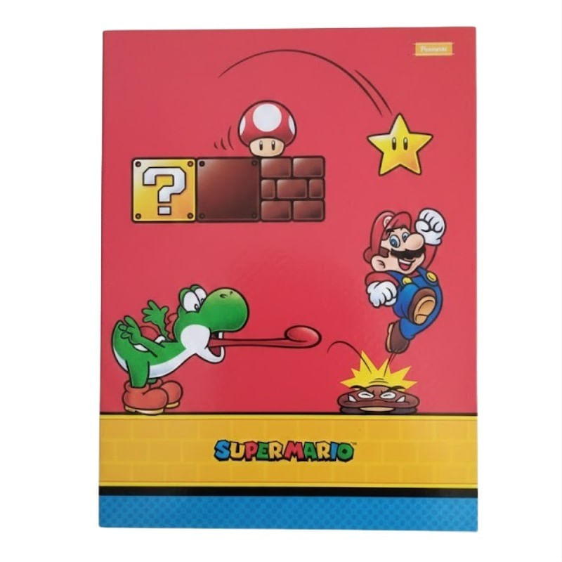 CadernoBrochuraCapaduraMarioSortidoForoni1x1com80folhas-165313