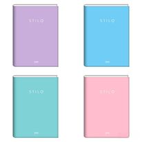 Caderno Brochura Capa Dura Stilo Jandaia Sortido 1x1 80 folhas