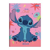 Caderno Brochura Capa dura Stitch Sortido Foroni 1/4 com 80 folhas