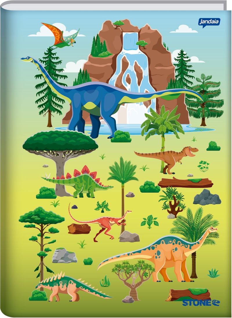 CadernoBrochuraCapaDuraStoneSortidoJandaia1/480folhasA-165107