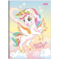 Caderno Brochura Capa Dura Unicórnio Sortido Foroni 1x1