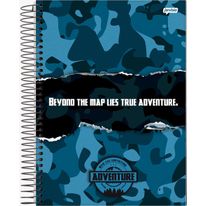 Caderno Espiral Capa Dura Adventure Sortido Jandaia 1x1 com 80 folhas
