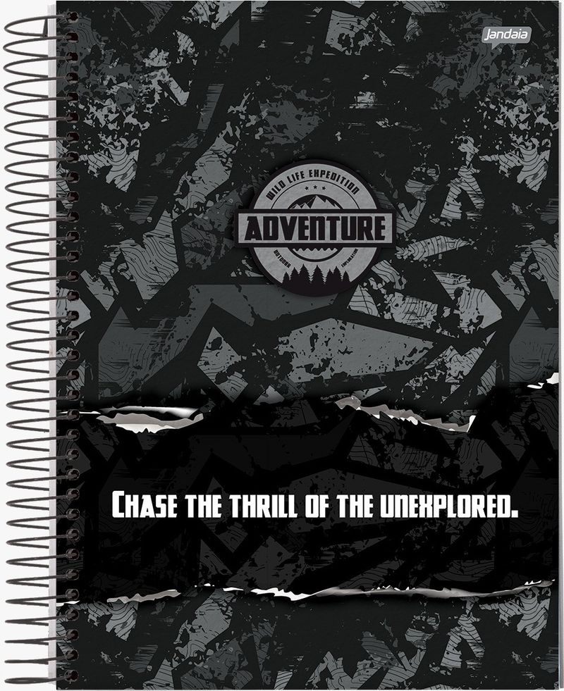 CadernoEspiralCapaDuraAdventureSortidoJandaia1x1com80folhas-165306