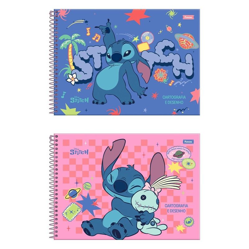 CadernoEspiraldeDesenhoStitchForoniSortidocom80folhasCadernoEspiralCapaduraStitchForoniSortidocom80folhas-165418