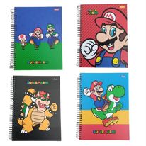 Caderno Espiral Capa dura Mario Sortido Foroni 10x1 com 160 folhas