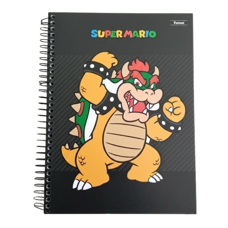 CadernoEspiralCapaduraMarioSortidoForoni10x1com160folhas-165334
