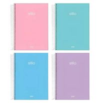 Caderno Espiral Capa Dura Stilo Sortido Jandaia 80 folhas