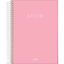 Caderno Espiral Capa Dura Stilo Sortido Jandaia 80 folhas