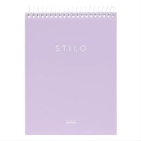 Caderno Espiral Capa Dura Stilo Sortido Jandaia 1x1 80 folhas