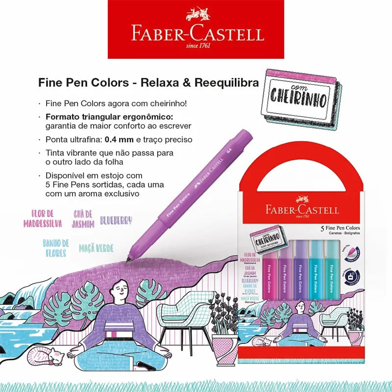 KitCanetaFinePenRelaxaeReequilibraFaberCastellcom5cores-153688