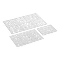 Kit Normógrafo Cristal Waleu