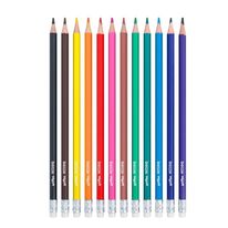 Lápis de cor Bazze Wave Apagável com 12 unidades