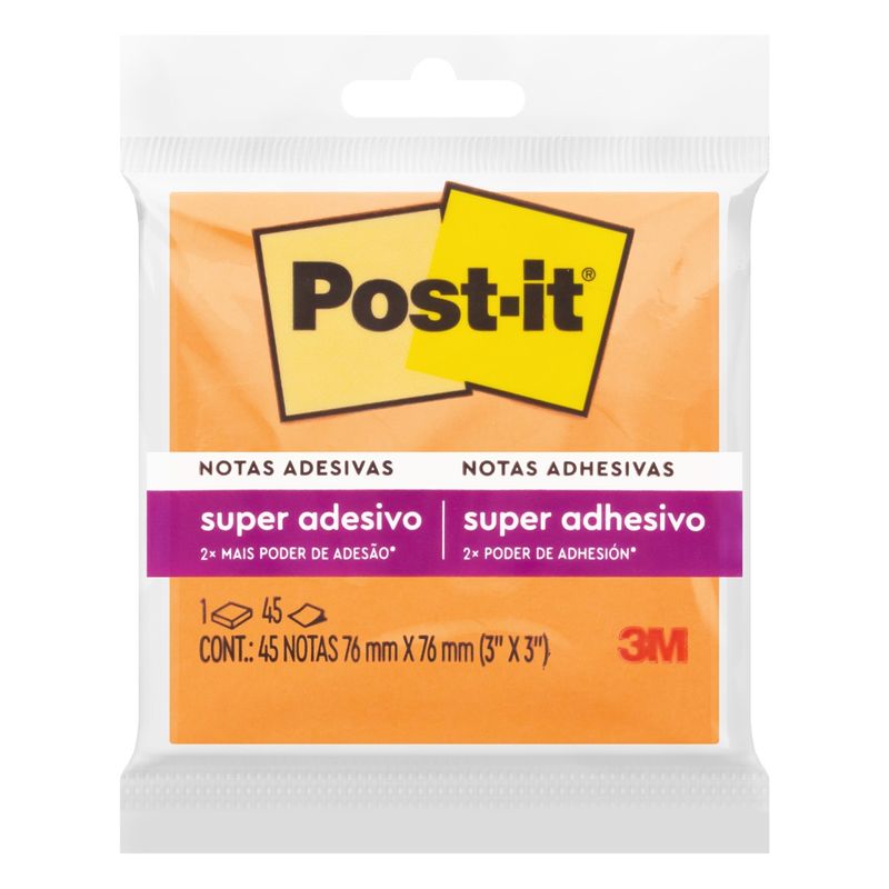PostItLaranja3M76mmx76mm45folhas-20030