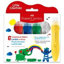 Tinta Guache Creative Faber Castell com Pincel com 6 unidades