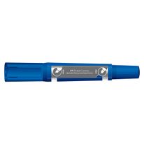 Marcador Permanente Duas Pontas Faber Castell Azul