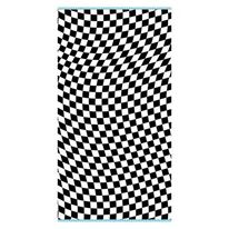 Toalha de Praia Velour Quadriculada Döhler 86cm x 162cm