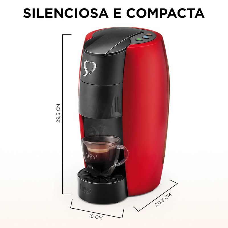 MaquinadeCafeEspressoLovVermelha3Coracoes1250W220V-141109