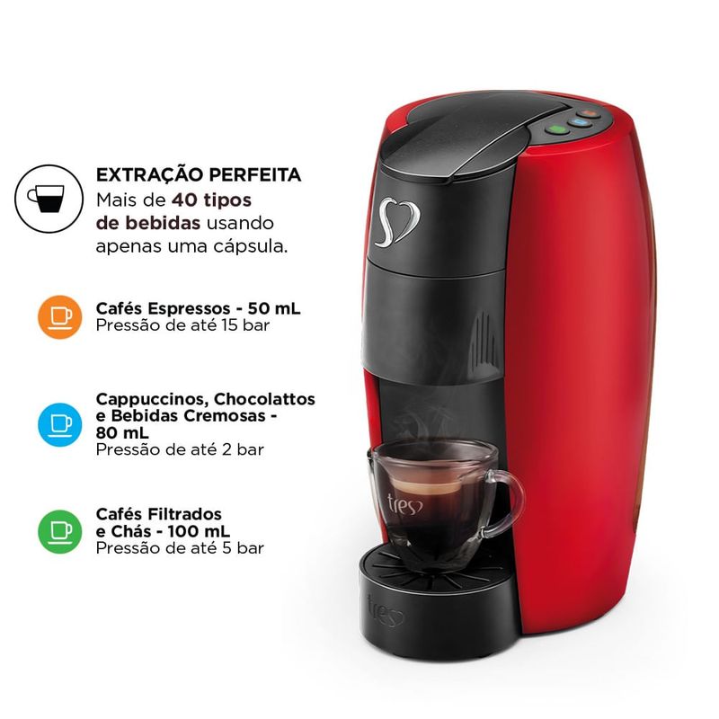 MaquinadeCafeEspressoLovVermelha3Coracoes1250W220V-141108