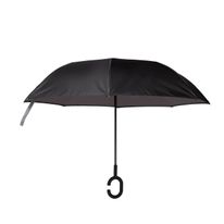 Guarda-Chuva Invertido Mor Preto e Cinza 122cm