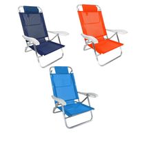 Cadeira de Praia em Alumínio Sortido 5 posições Zaka