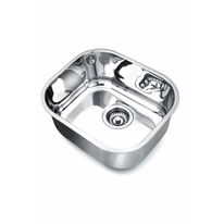 Cuba em Inox com Válvula Docol 400mm x 340mm x 180mm