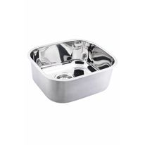 Cuba em Inox com Válvula Docol 400mm x 340mm x 180mm