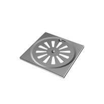 Ralo Rotativo Quadrado em Inox Docol 150mm