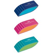 Borracha Escolar Bicolor Sortido Faber Castell