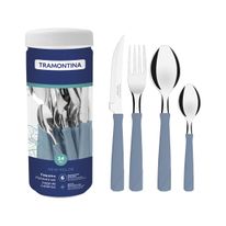 Faqueiro de Inox New Azul Tramontina com 24 peças