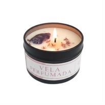 Vela Perfumada Sortida Lichia com Suporte 6cm x 4cm