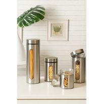 Porta Mantimento de Vidro com Visor Vítreo Mimo Style 1,3L