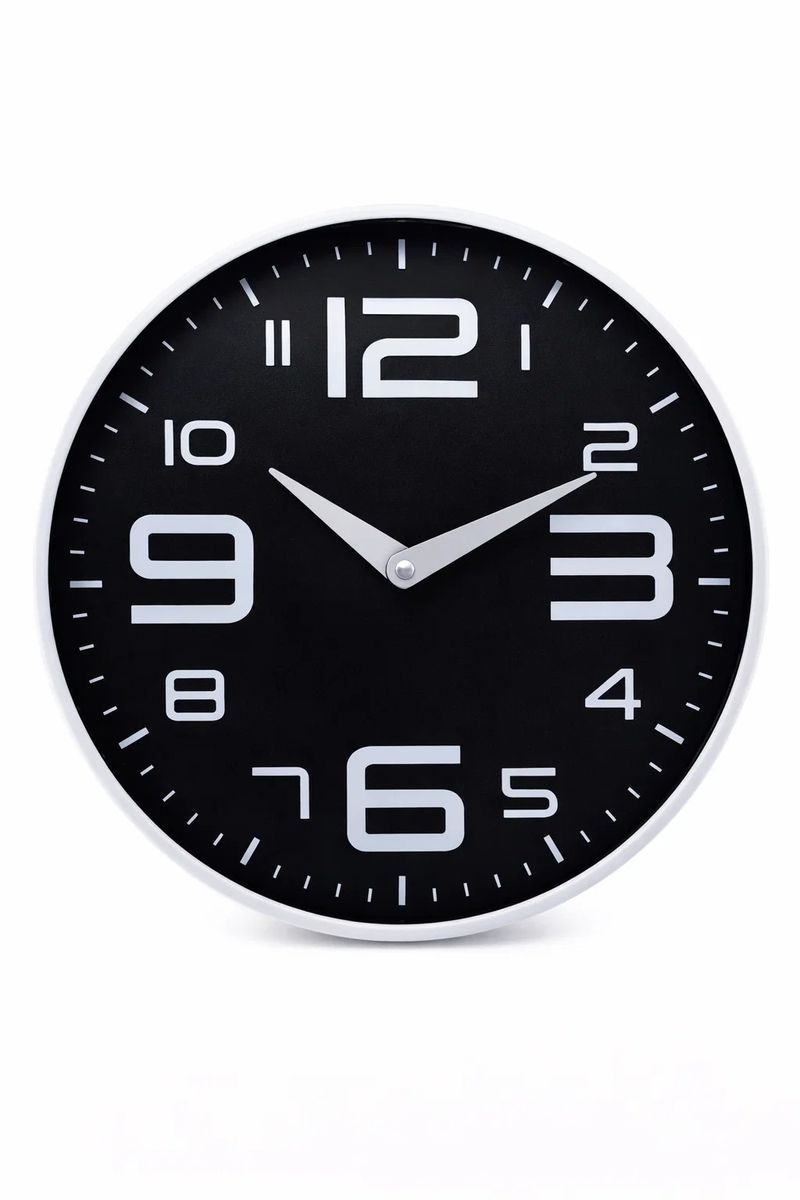 RelogiodeParedeRedondoLyorPreto25cm-167370