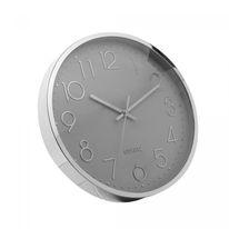 Relógio de Parede Redondo Lyor Cinza 30,5cm