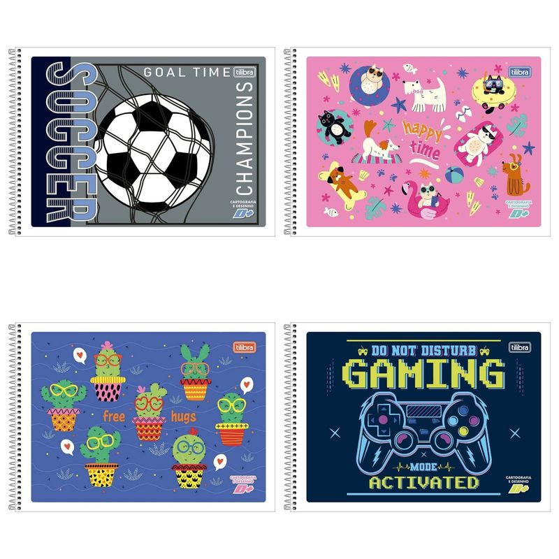 CadernodeDesenhoEspiralCartonadoSortidoTilibraMais1x148folhasCadernodeDesenhoEspiralCapaDuraSortidoTilibraMais1x148folhas-167452