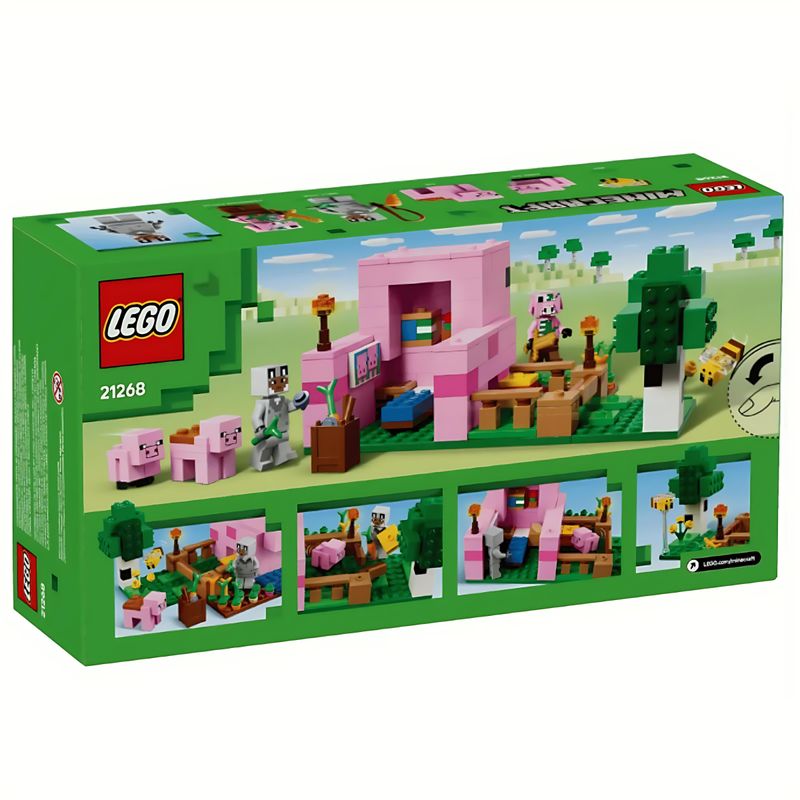 BlocodeMontarMinecraftLEGOCasadoPorcoBebe238Pecas-160135
