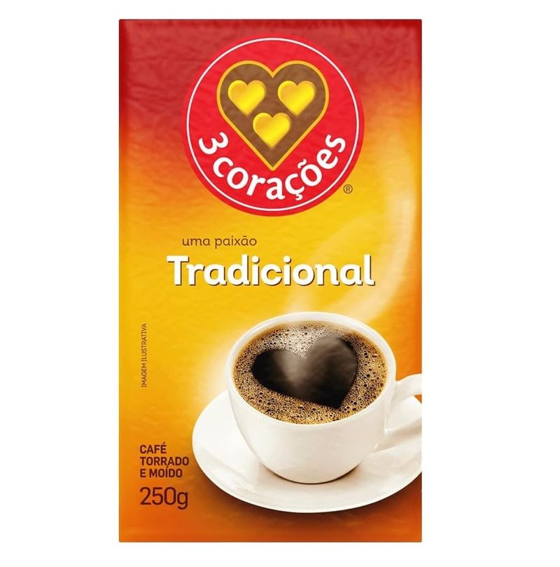 CafeTorradoeMoidoTradicional3Coracoes250g-167582