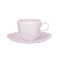 Xícara de Chá com Pires Ryo Pink Sand Oxford 220ml